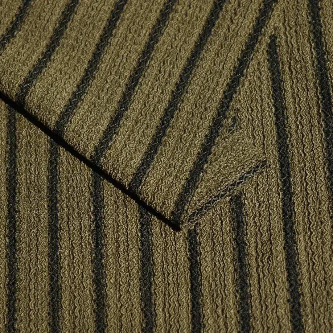 China Fabric for T-Shirt,Blouse,Skirt Jacquard Knit Fabric Polyester Spandex Army green color buy from China wholesaler bulk order at wholesale price free worldwide shipping Alibaba