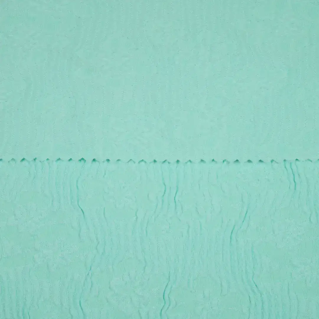 China Fabric for Blouse,Skirt Jacquard Knit Fabric Polyester Spandex blue color buy from China wholesaler bulk order at wholesale price free worldwide shipping Alibaba