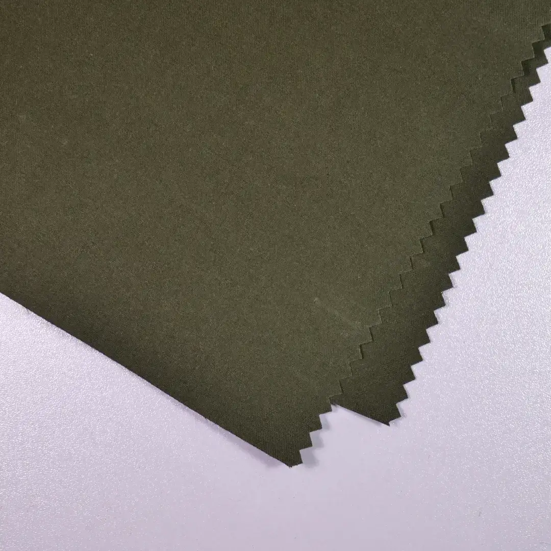 China Fabric for Trench Coat,Uniform CVC Twill Woven Blended Fabric Polyester Nylon army green color buy from China wholesaler bulk order at wholesale price free worldwide shipping Alibaba