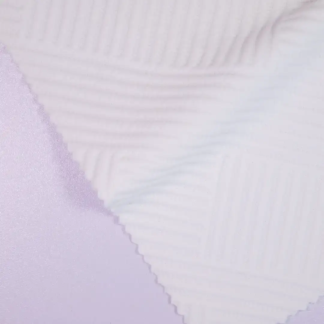 China Fabric for Jackets,Hoodie,Sweatshirt Jacquard Knit Fabric Polyester Spandex white color buy from China wholesaler bulk order at wholesale price free worldwide shipping Alibaba
