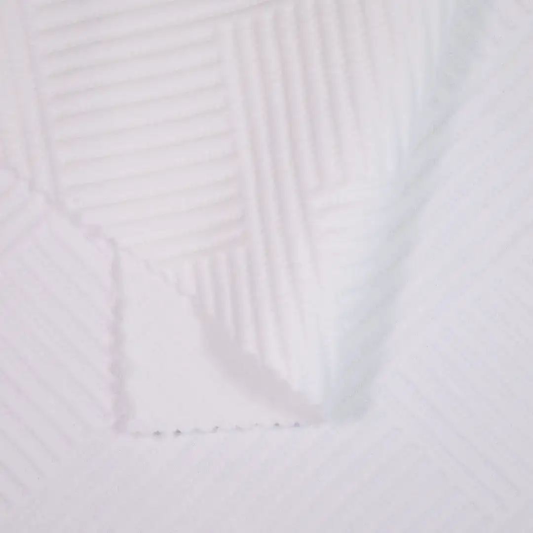 China Fabric for Jackets,Hoodie,Sweatshirt Jacquard Knit Fabric Polyester Spandex white color buy from China wholesaler bulk order at wholesale price free worldwide shipping Alibaba
