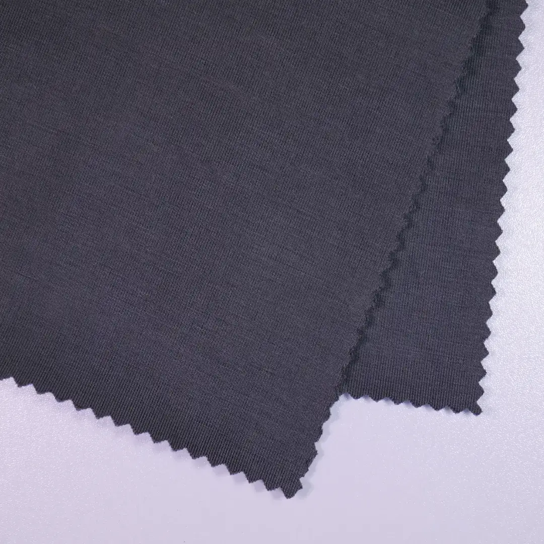 China Fabric for Jackets,Hoodie,Hoodie  ,Sweatshirt Interlock Knit Fabric Modal Polyester Elastane grey color buy from China wholesaler bulk order at wholesale price free worldwide shipping Alibaba