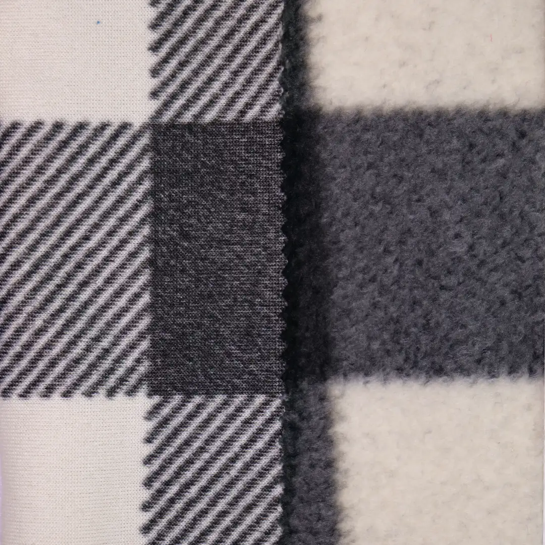 China Fabric for Crop Top Polar Fleece Knit Fabric Polyester white&black&grey color buy from China wholesaler bulk order at wholesale price free worldwide shipping Alibaba