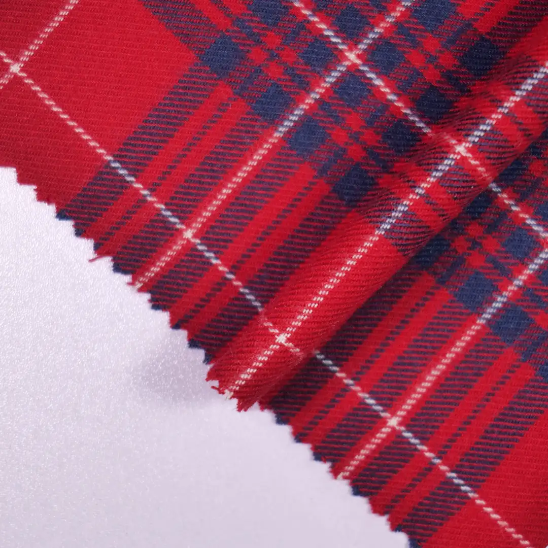 China Fabric for Shirt,Blouse,Over Shirt Yarn Dyed Check Natural Woven Fabric Cotton RED color buy from China wholesaler bulk order at wholesale price free worldwide shipping Alibaba