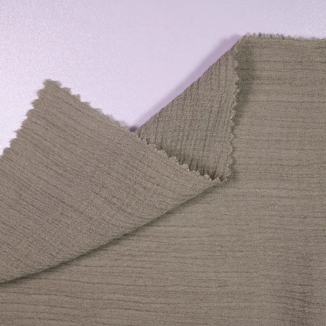 China Fabric for T-Shirt,Polo Shirt Crepe Woven Blended Fabric Viscose Nylon Army green color buy from China wholesaler bulk order at wholesale price free worldwide shipping Alibaba