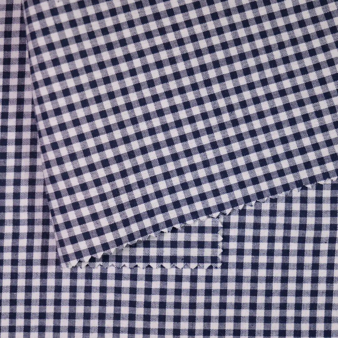 China Fabric for Shirt,Blouse,Over Shirt Yarn Dyed Check Natural Woven Fabric Cotton black&white color buy from China wholesaler bulk order at wholesale price free worldwide shipping Alibaba