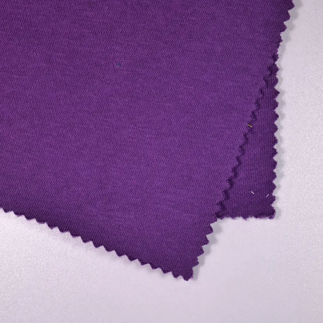 China Fabric for Knitted Jacket ,Hoodie   Fleece Knit Fabric Cotton Polyester purple color buy from China wholesaler bulk order at wholesale price free worldwide shipping Alibaba