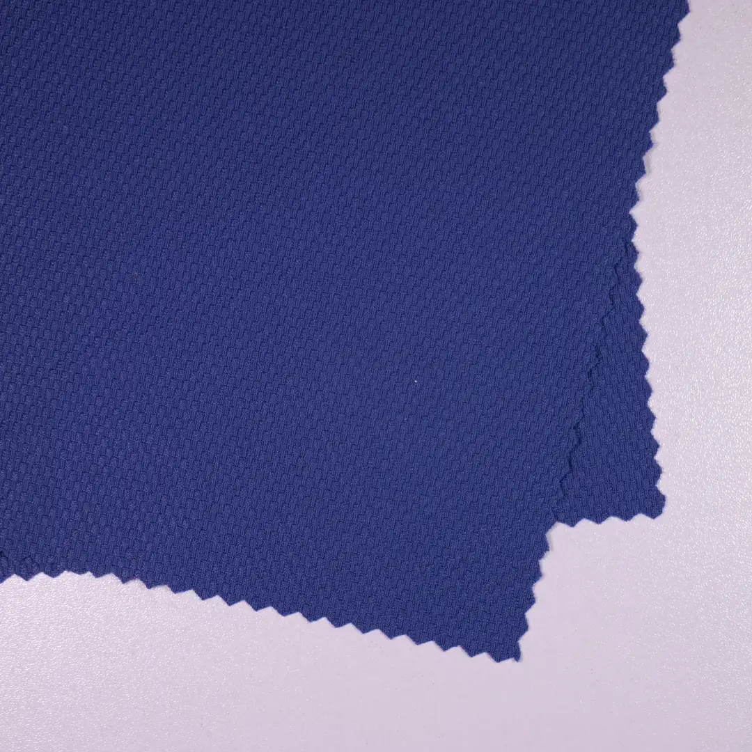 China Fabric for T-Shirt,Polo Shirt Jacquard Knit Fabric Spandex Nylon blue color buy from China wholesaler bulk order at wholesale price free worldwide shipping Alibaba