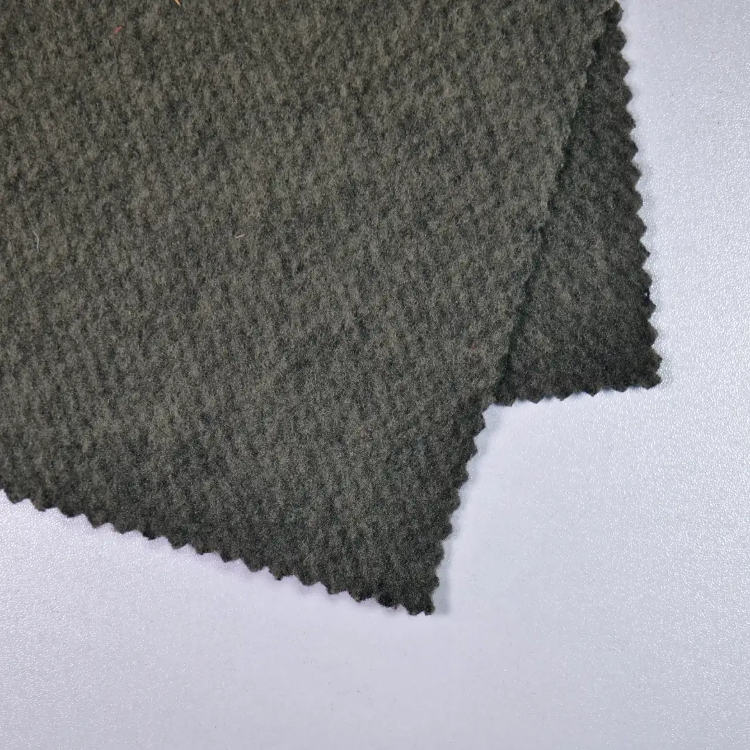 China Fabric for Trench Coat,Overcoat Fleece Knit Fabric Polyester brown color buy from China wholesaler bulk order at wholesale price free worldwide shipping Alibaba