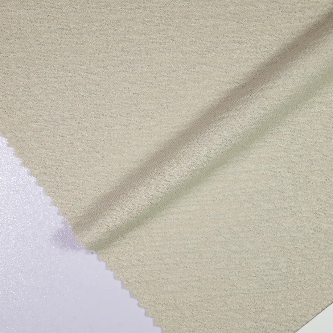 China Fabric for T-Shirt,Polo Shirt Jacquard Knit Fabric Polyester Spandex Khaki color buy from China wholesaler bulk order at wholesale price free worldwide shipping Alibaba