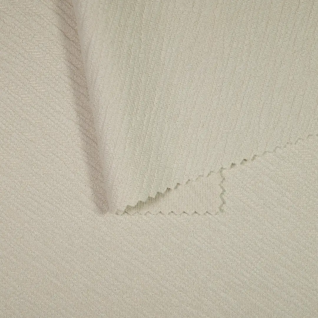 China Fabric for T-Shirt,Polo Shirt Jacquard Knit Fabric Polyester Spandex Khaki color buy from China wholesaler bulk order at wholesale price free worldwide shipping Alibaba