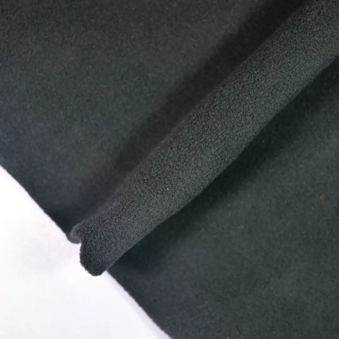 China Fabric for Jackets Polar Fleece Knit Fabric Polyester black color buy from China wholesaler bulk order at wholesale price free worldwide shipping Alibaba