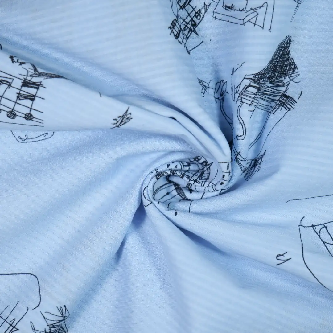 China Fabric for Blouse,Skirt,Loungewear Cotton Seersucker Natural Woven Fabric Cotton blue color buy from China wholesaler bulk order at wholesale price free worldwide shipping Alibaba