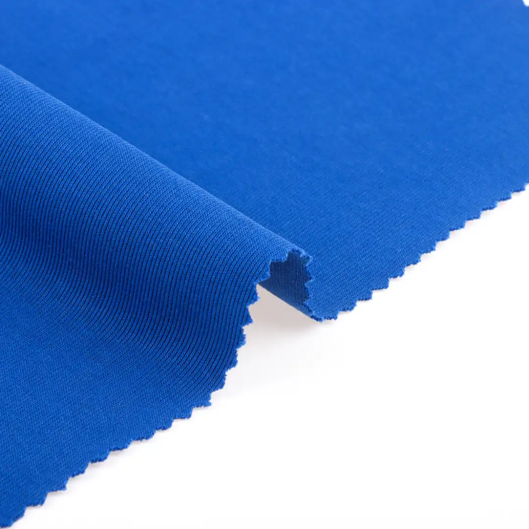 China Fabric for Pants,T-Shirt,Skirt Rib Knit Fabric Cotton Blue color buy from China wholesaler bulk order at wholesale price free worldwide shipping Alibaba