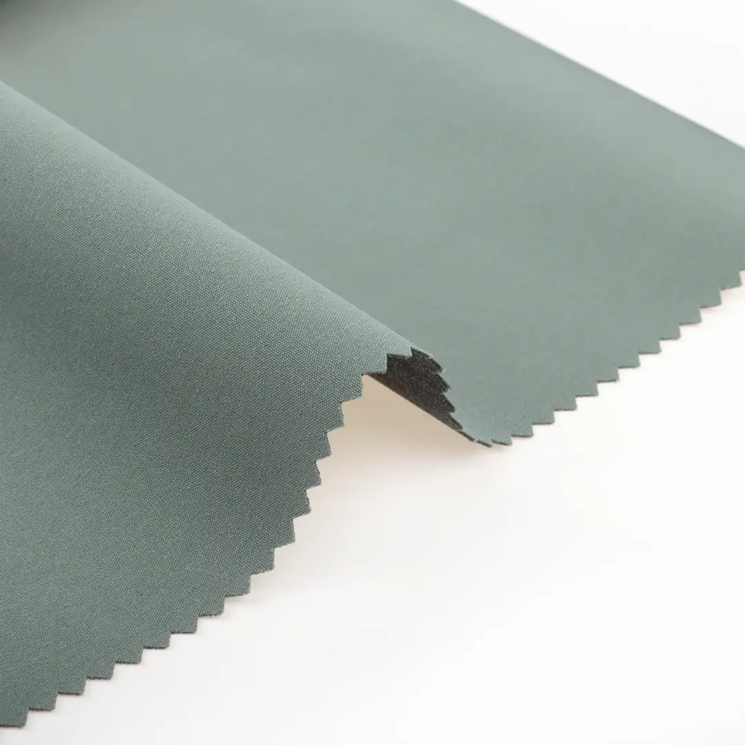 China Fabric for Jackets T400 Polyester Yarn Fabric Synthetic Woven Fabric Polyester light green color buy from China wholesaler bulk order at wholesale price free worldwide shipping Alibaba