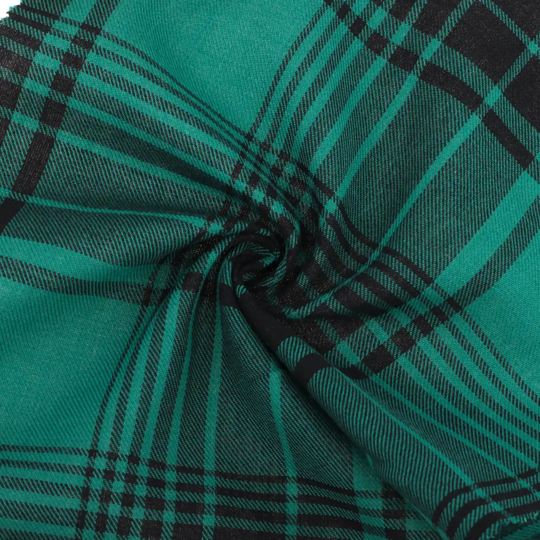 China Fabric for Loungewear Cotton YD Flannel Natural Woven Fabric Cotton Green and black color buy from China wholesaler bulk order at wholesale price free worldwide shipping Alibaba