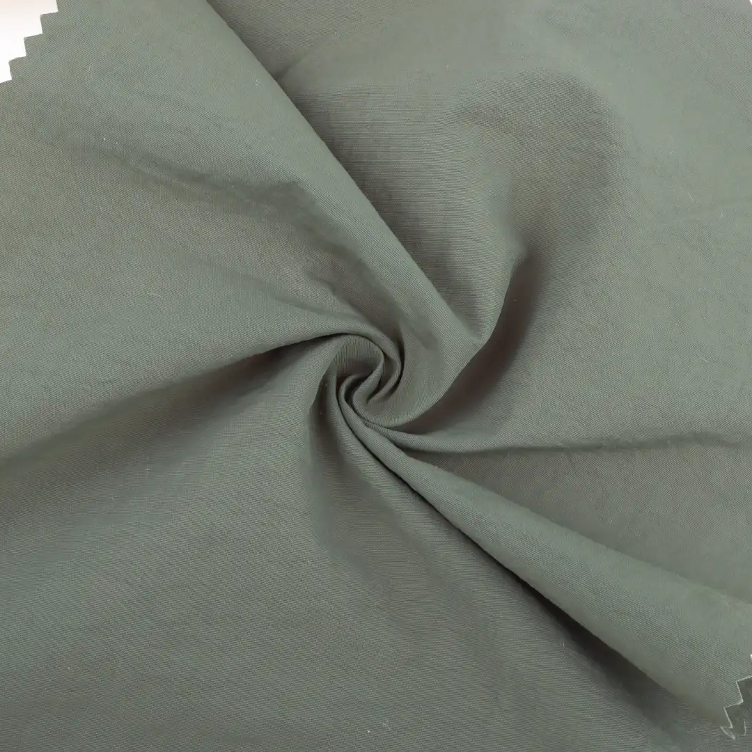 China Fabric for Jackets Nylon Taslon Synthetic Woven Fabric Nylon olive color buy from China wholesaler bulk order at wholesale price free worldwide shipping Alibaba