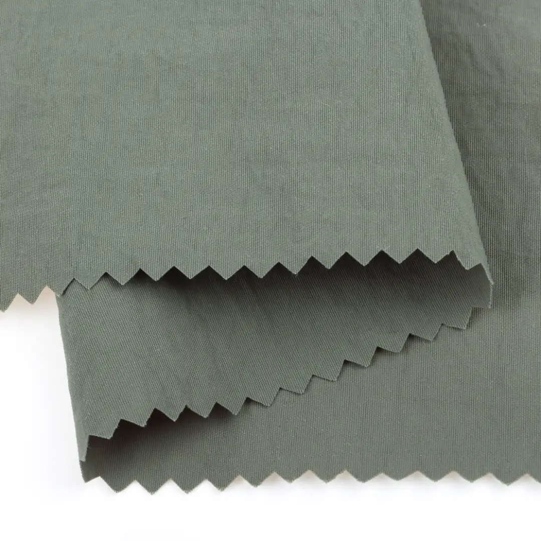 China Fabric for Jackets Nylon Taslon Synthetic Woven Fabric Nylon olive color buy from China wholesaler bulk order at wholesale price free worldwide shipping Alibaba
