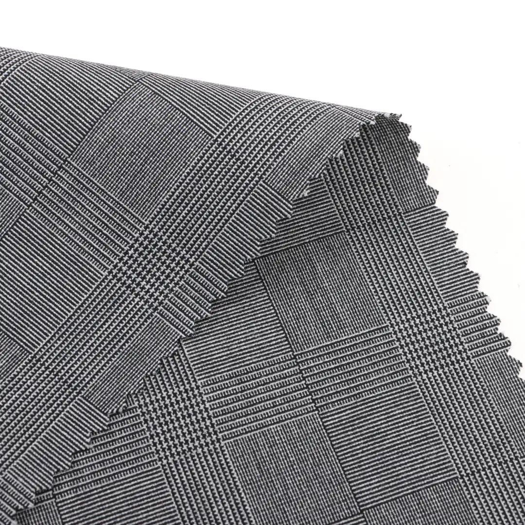 China Fabric for Pants Polyester/Rayon Plain Woven Blended Fabric Polyester Rayon Spandex Grey color buy from China wholesaler bulk order at wholesale price free worldwide shipping Alibaba