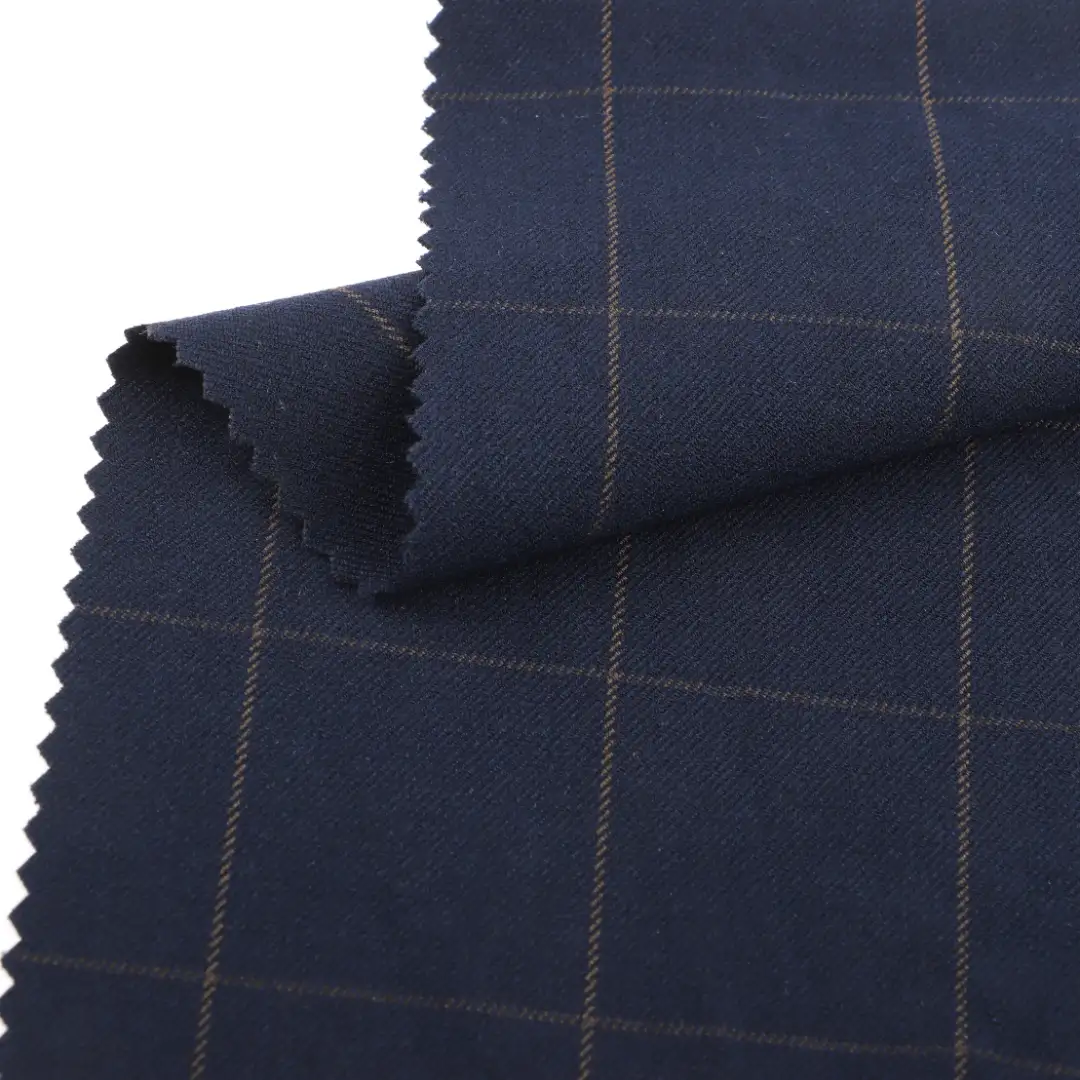 China Fabric for Pants Polyester/Rayon Twill Woven Blended Fabric Polyester Rayon Spandex Blue color buy from China wholesaler bulk order at wholesale price free worldwide shipping Alibaba