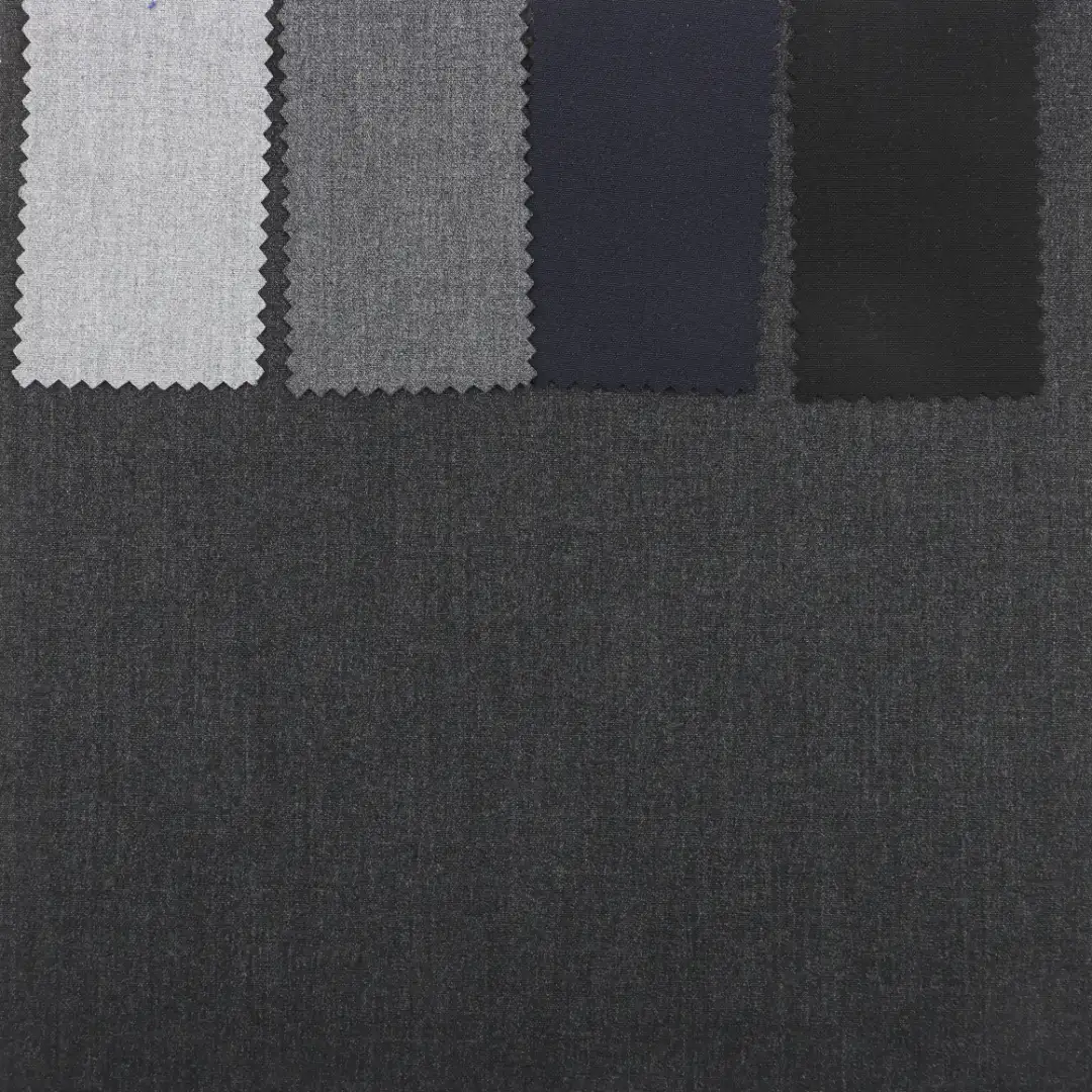 China Fabric for Pants Polyester/Rayon Plain Woven Blended Fabric Polyester Rayon Spandex Grey color buy from China wholesaler bulk order at wholesale price free worldwide shipping Alibaba
