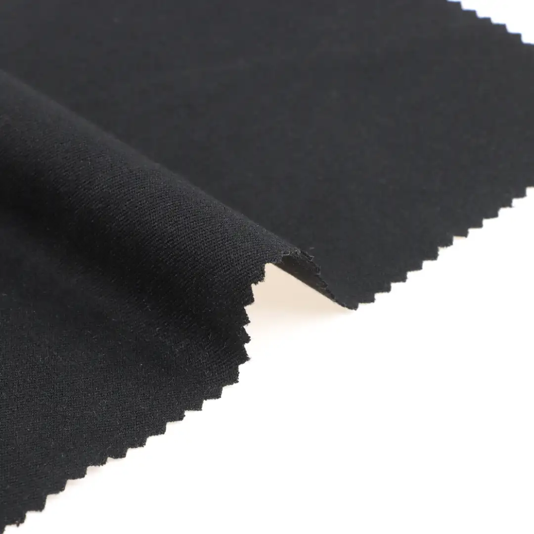 China Fabric for Pants Polyester/Rayon Twill Woven Blended Fabric Polyester Rayon Spandex Black color buy from China wholesaler bulk order at wholesale price free worldwide shipping Alibaba