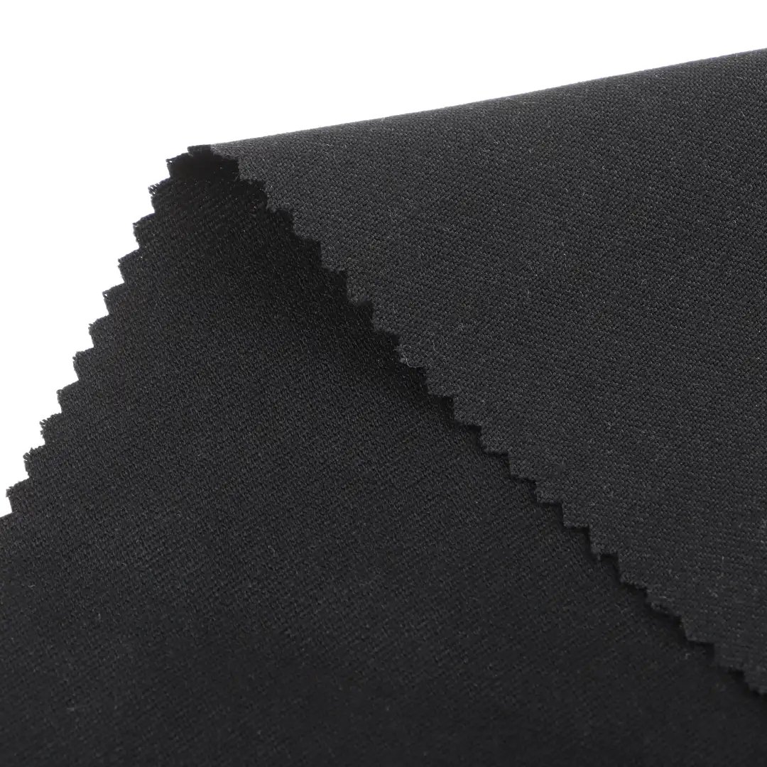 China Fabric for Pants Polyester/Rayon Twill Woven Blended Fabric Polyester Rayon Spandex Black color buy from China wholesaler bulk order at wholesale price free worldwide shipping Alibaba