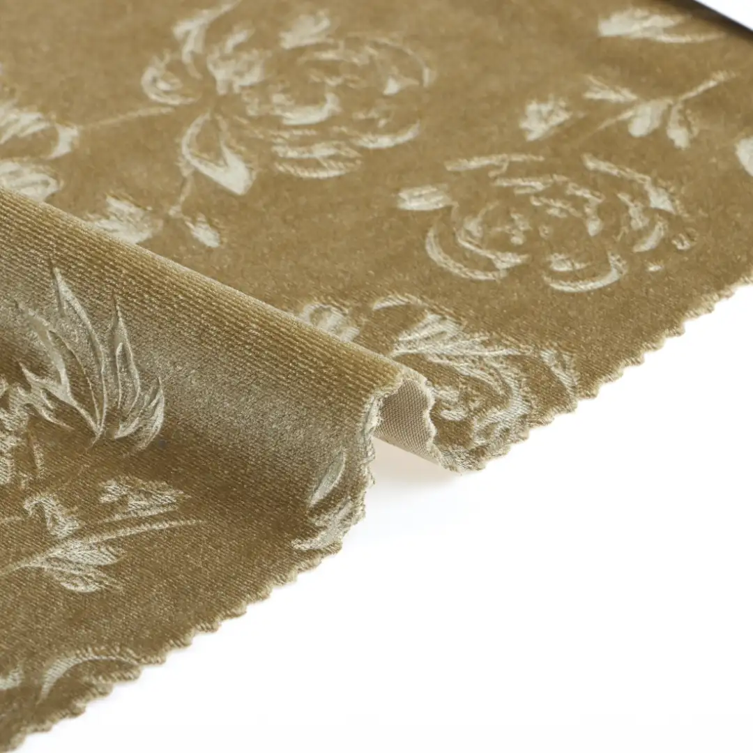 China Fabric for Skirt Velvet Knit Fabric Polyester Spandex Green color buy from China wholesaler bulk order at wholesale price free worldwide shipping Alibaba