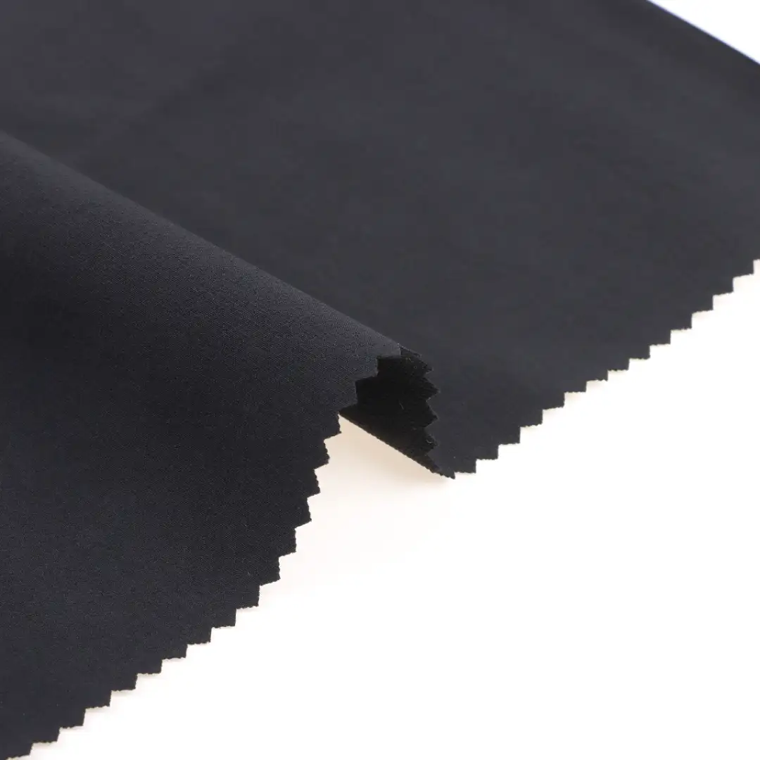 China Fabric for Pants Four Stretch Nylon Woven Fabric Synthetic Woven Fabric Nylon Spandex BLACK color buy from China wholesaler bulk order at wholesale price free worldwide shipping Alibaba