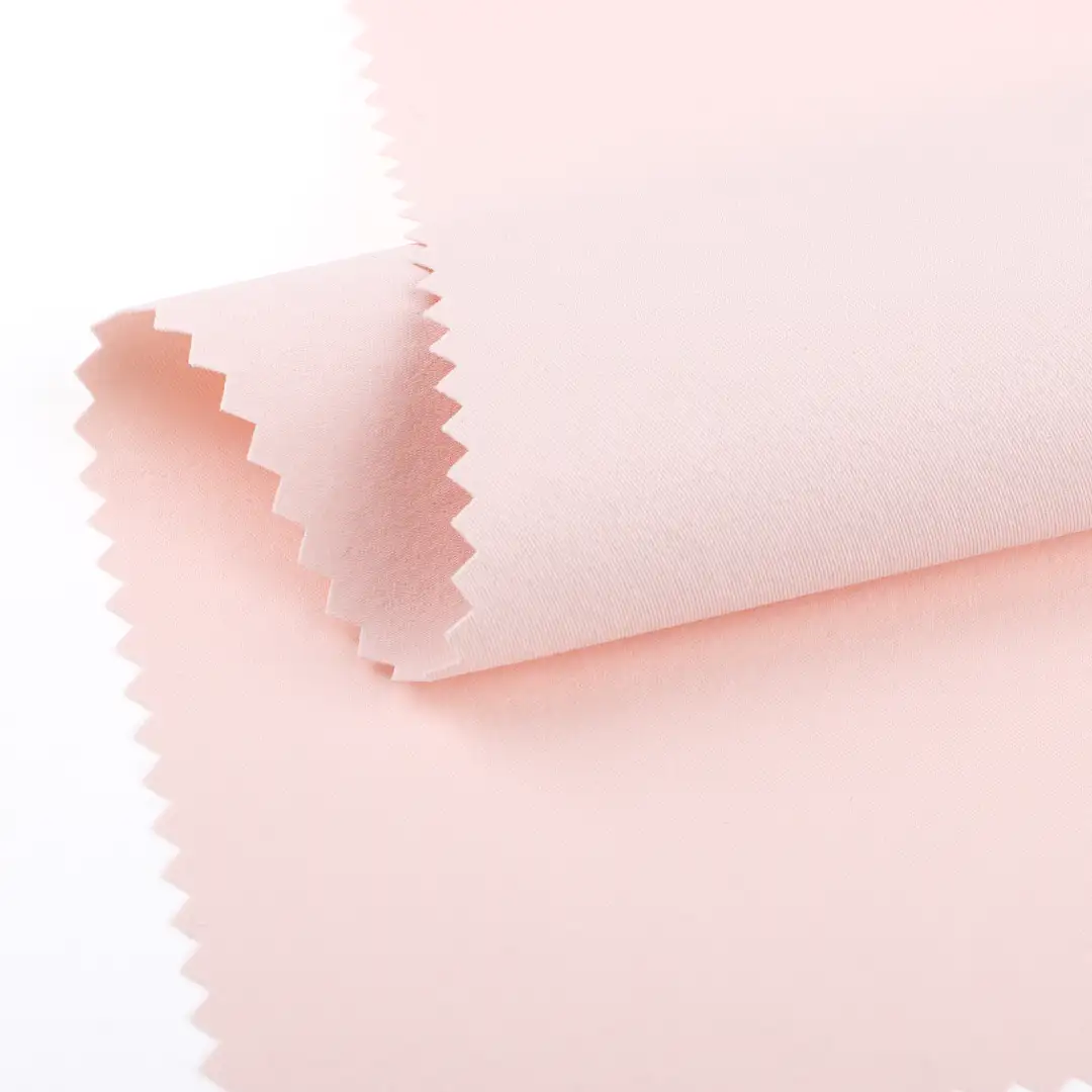China Fabric for Pants Four Stretch Nylon Woven Fabric Synthetic Woven Fabric Nylon Spandex PINK color buy from China wholesaler bulk order at wholesale price free worldwide shipping Alibaba