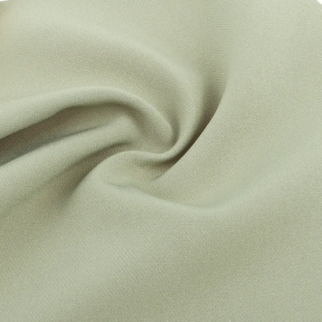 China Fabric for Pants Four Stretch Polyester Woven Fabric Synthetic Woven Fabric Polyester Spandex khaki color buy from China wholesaler bulk order at wholesale price free worldwide shipping Alibaba