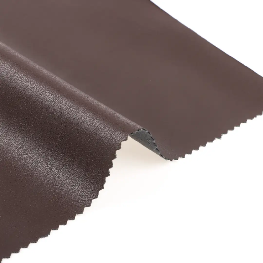China Fabric for Jackets PU Woven Blended Fabric PU brown color buy from China wholesaler bulk order at wholesale price free worldwide shipping Alibaba