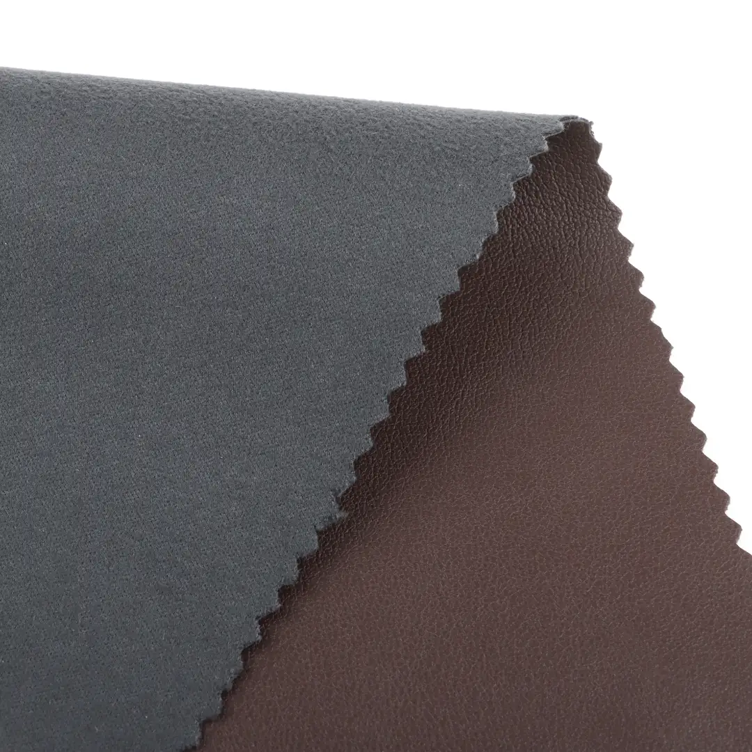 China Fabric for Jackets PU Woven Blended Fabric PU brown color buy from China wholesaler bulk order at wholesale price free worldwide shipping Alibaba