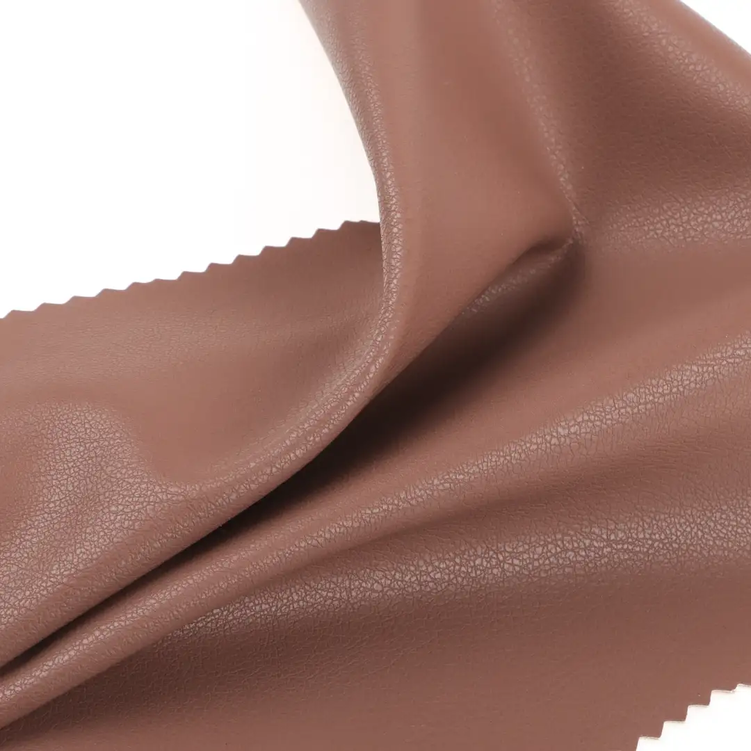 China Fabric for Jackets PU Woven Blended Fabric PU brown color buy from China wholesaler bulk order at wholesale price free worldwide shipping Alibaba