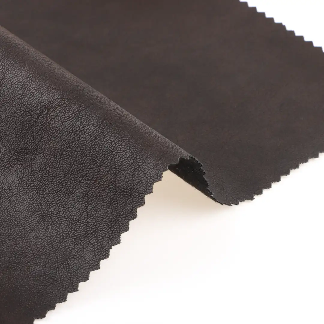 China Fabric for Jackets PU Woven Blended Fabric PU brown color buy from China wholesaler bulk order at wholesale price free worldwide shipping Alibaba