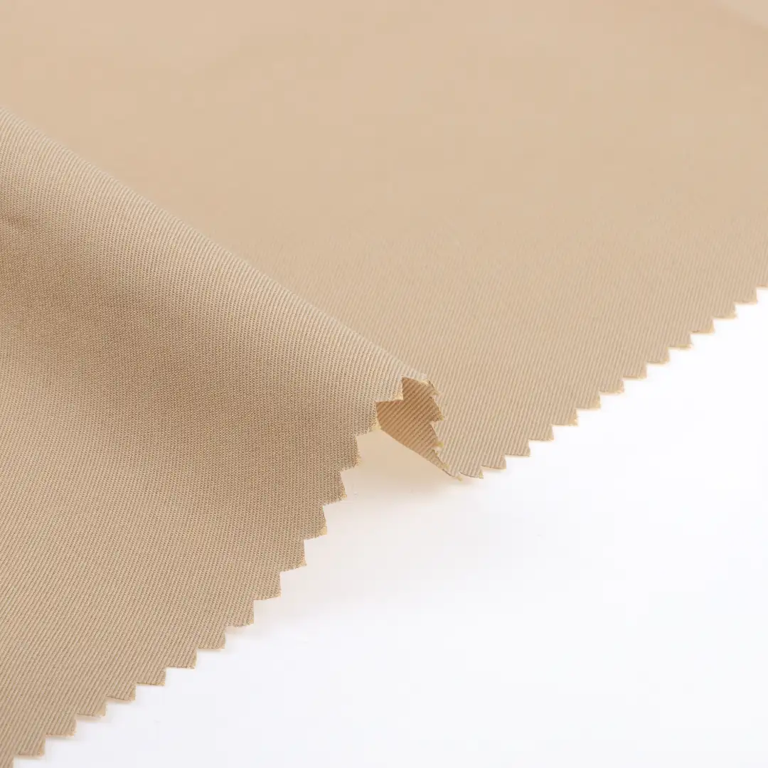 China Fabric for Jackets TC Twill Woven Blended Fabric Cotton Polyester khaki color buy from China wholesaler bulk order at wholesale price free worldwide shipping Alibaba