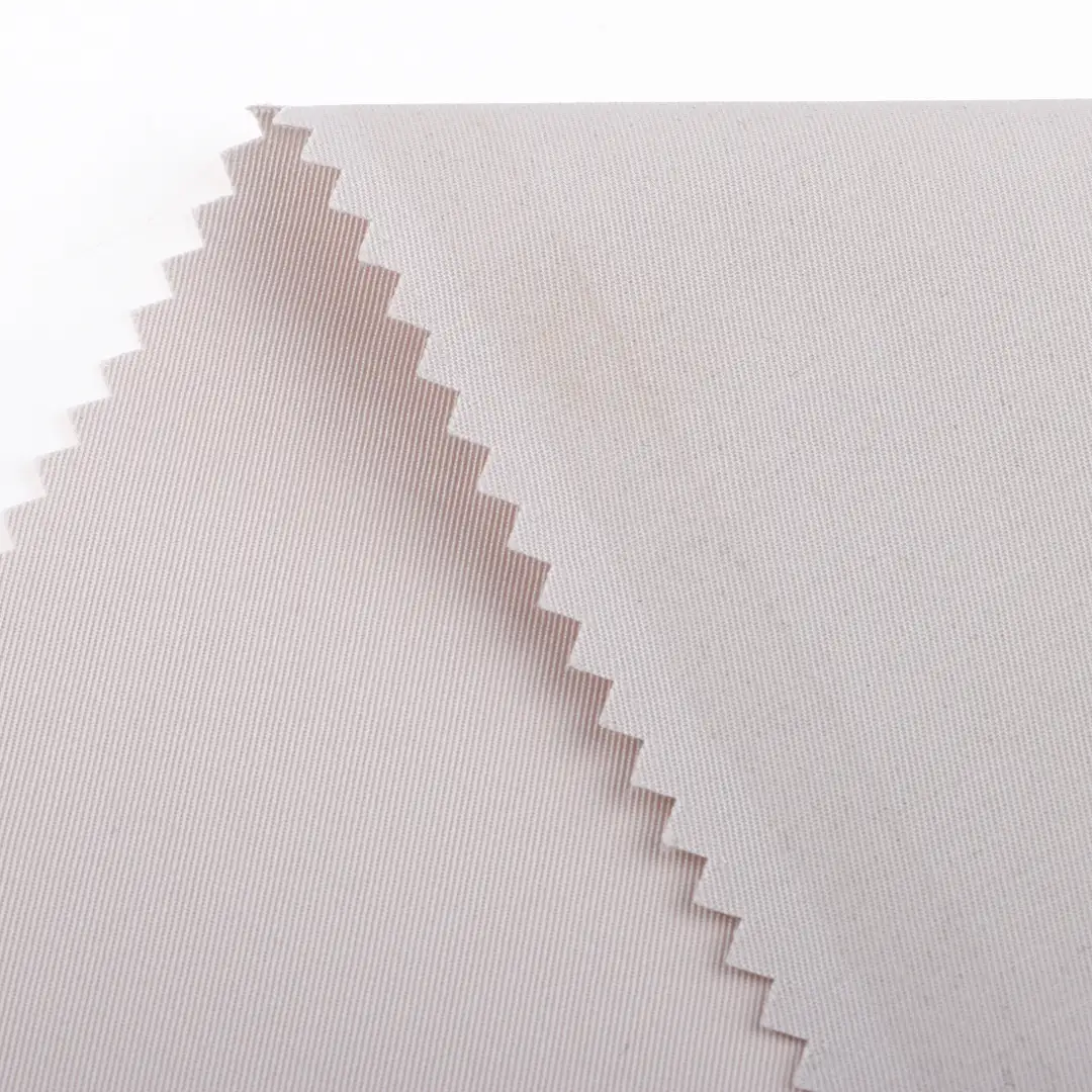 China Fabric for Jackets CVC Twill Woven Blended Fabric Cotton Polyester khaki color buy from China wholesaler bulk order at wholesale price free worldwide shipping Alibaba
