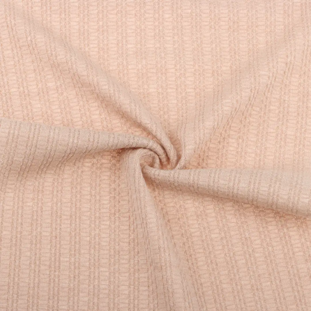 China Fabric for Pants,T-Shirt Weft Jacquard Knit Fabric Polyester Rayon Spandex khaki color buy from China wholesaler bulk order at wholesale price free worldwide shipping Alibaba