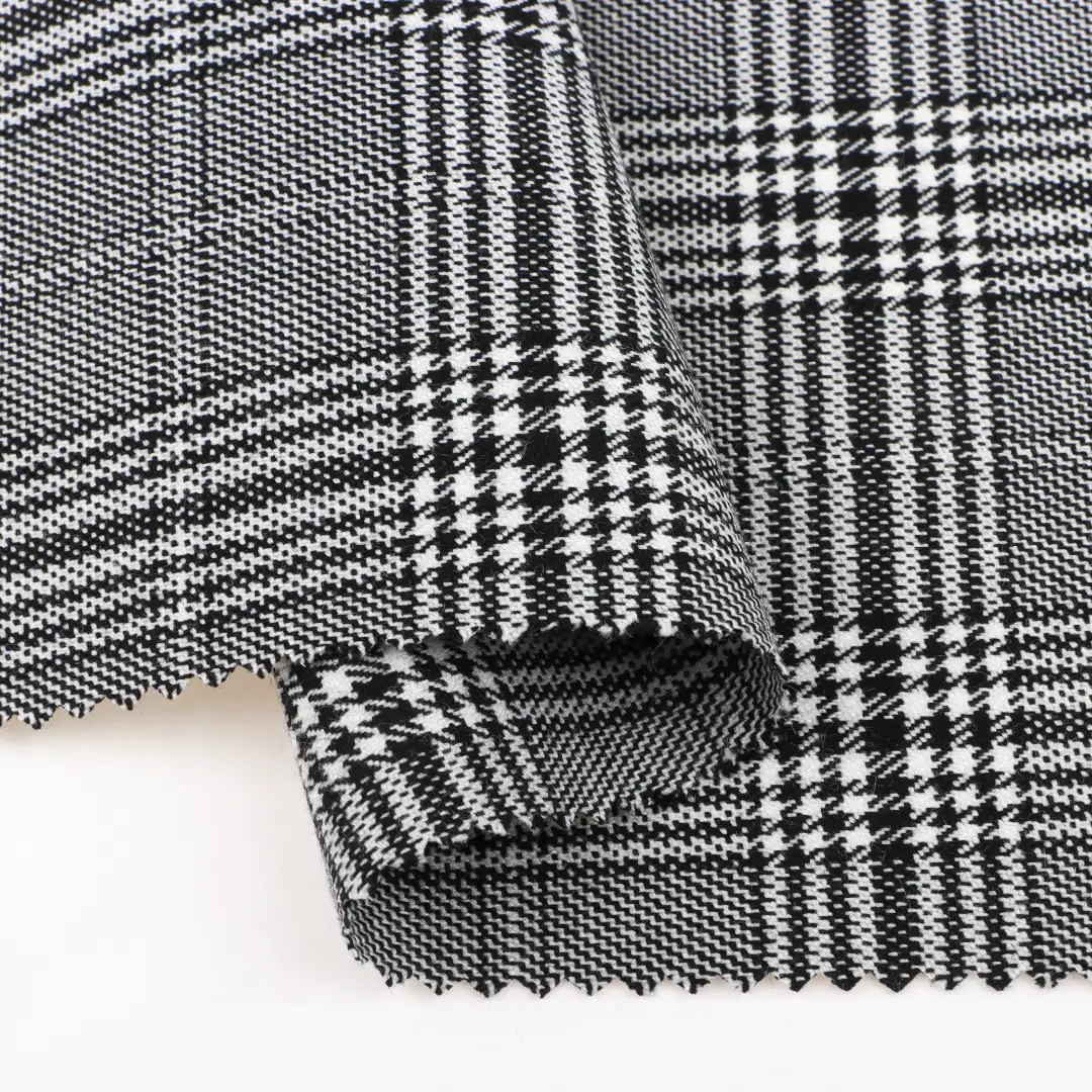 China Fabric for Pants,Trench Coat Polyester/Rayon Plain Woven Blended Fabric Polyester Rayon Spandex check color buy from China wholesaler bulk order at wholesale price free worldwide shipping Alibaba