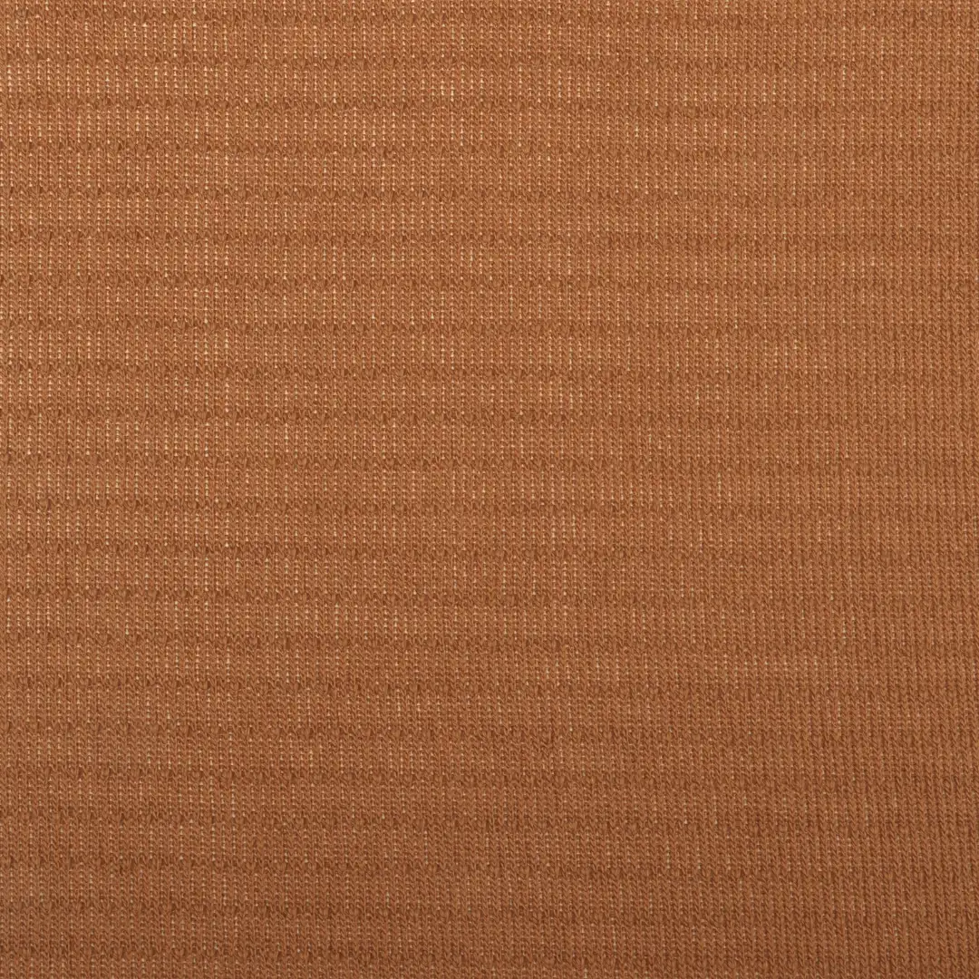 China Fabric for T-Shirt,Shorts Weft Jacquard Knit Fabric Polyester Rayon Spandex Caramel color buy from China wholesaler bulk order at wholesale price free worldwide shipping Alibaba