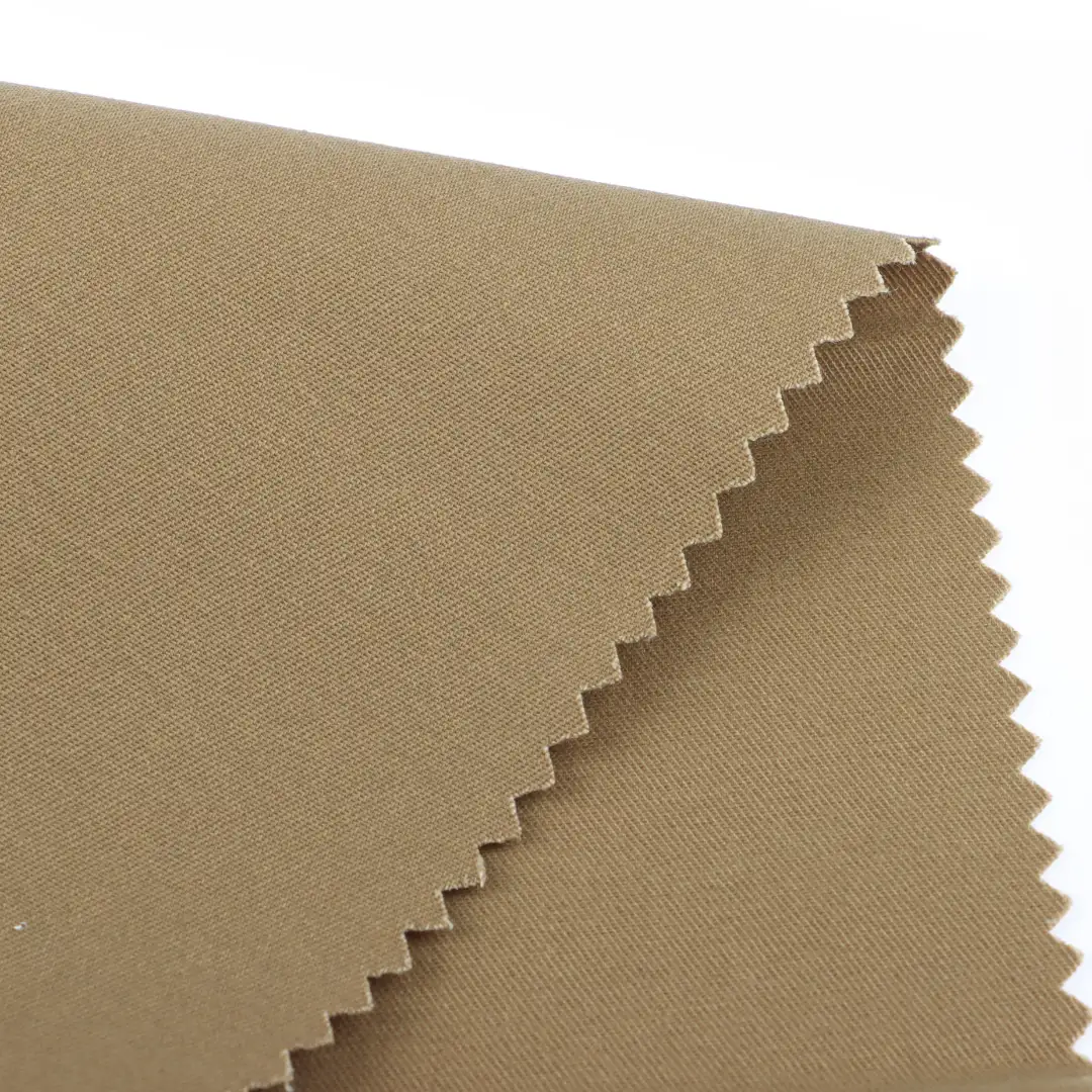 China Fabric for Trench Coat Cotton Twill Natural Woven Fabric Cotton Khaki color buy from China wholesaler bulk order at wholesale price free worldwide shipping Alibaba