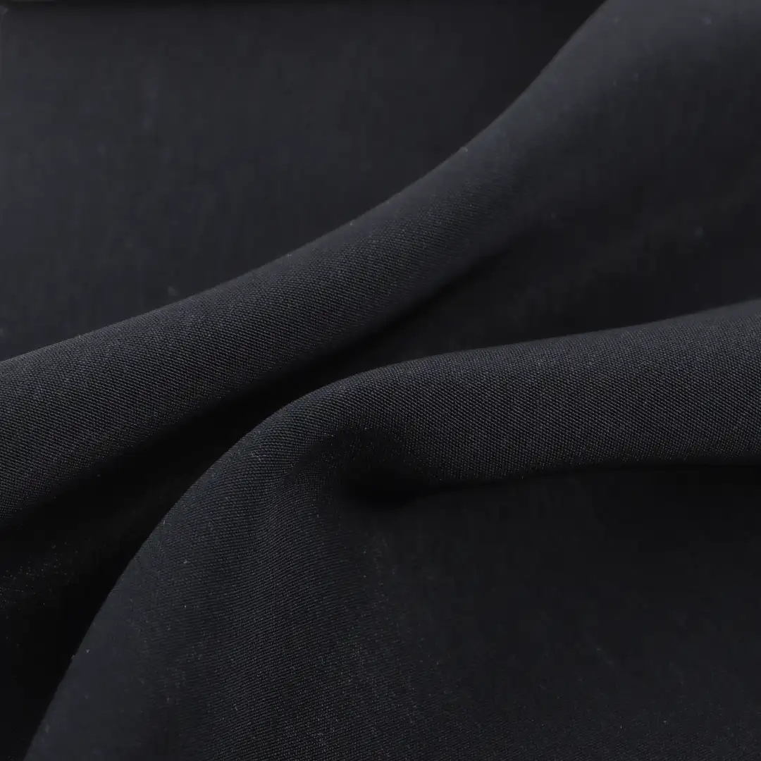 China Fabric for Pants Polyester Satin Synthetic Woven Fabric Polyester BLACK color buy from China wholesaler bulk order at wholesale price free worldwide shipping Alibaba