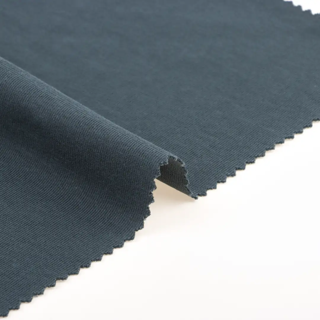 China Fabric for T-Shirt,Shorts Scuba Knit Fabric Cotton Polyester Spandex Dark green color buy from China wholesaler bulk order at wholesale price free worldwide shipping Alibaba