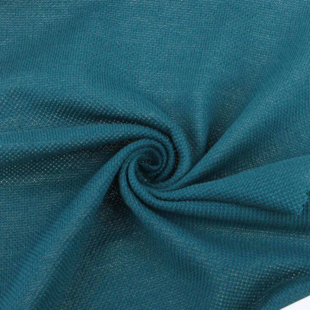 China Fabric for T-Shirt,Shorts Pique Knit Fabric Cotton emerald green color buy from China wholesaler bulk order at wholesale price free worldwide shipping Alibaba