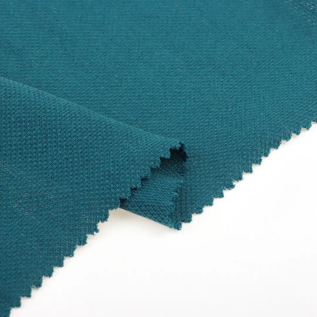 China Fabric for T-Shirt,Shorts Pique Knit Fabric Cotton emerald green color buy from China wholesaler bulk order at wholesale price free worldwide shipping Alibaba