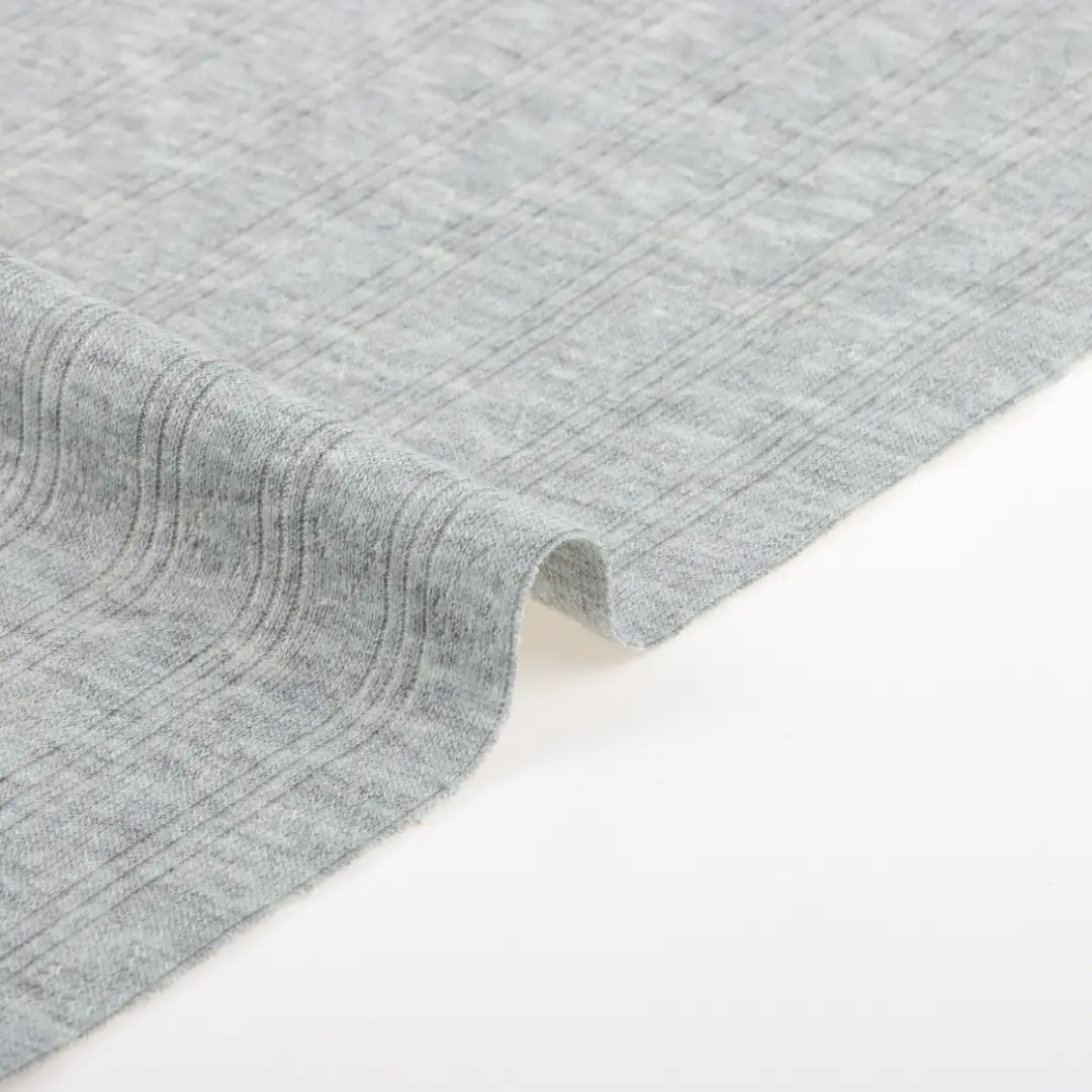 China Fabric for T-Shirt Weft Jacquard Knit Fabric Polyester Rayon Grey color buy from China wholesaler bulk order at wholesale price free worldwide shipping Alibaba