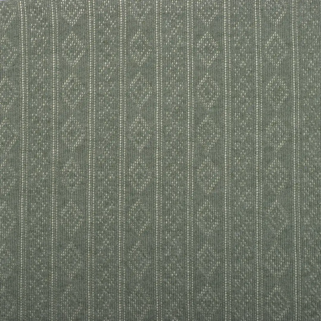 China Fabric for T-Shirt Weft Jacquard Knit Fabric Polyester Rayon Olive Green color buy from China wholesaler bulk order at wholesale price free worldwide shipping Alibaba