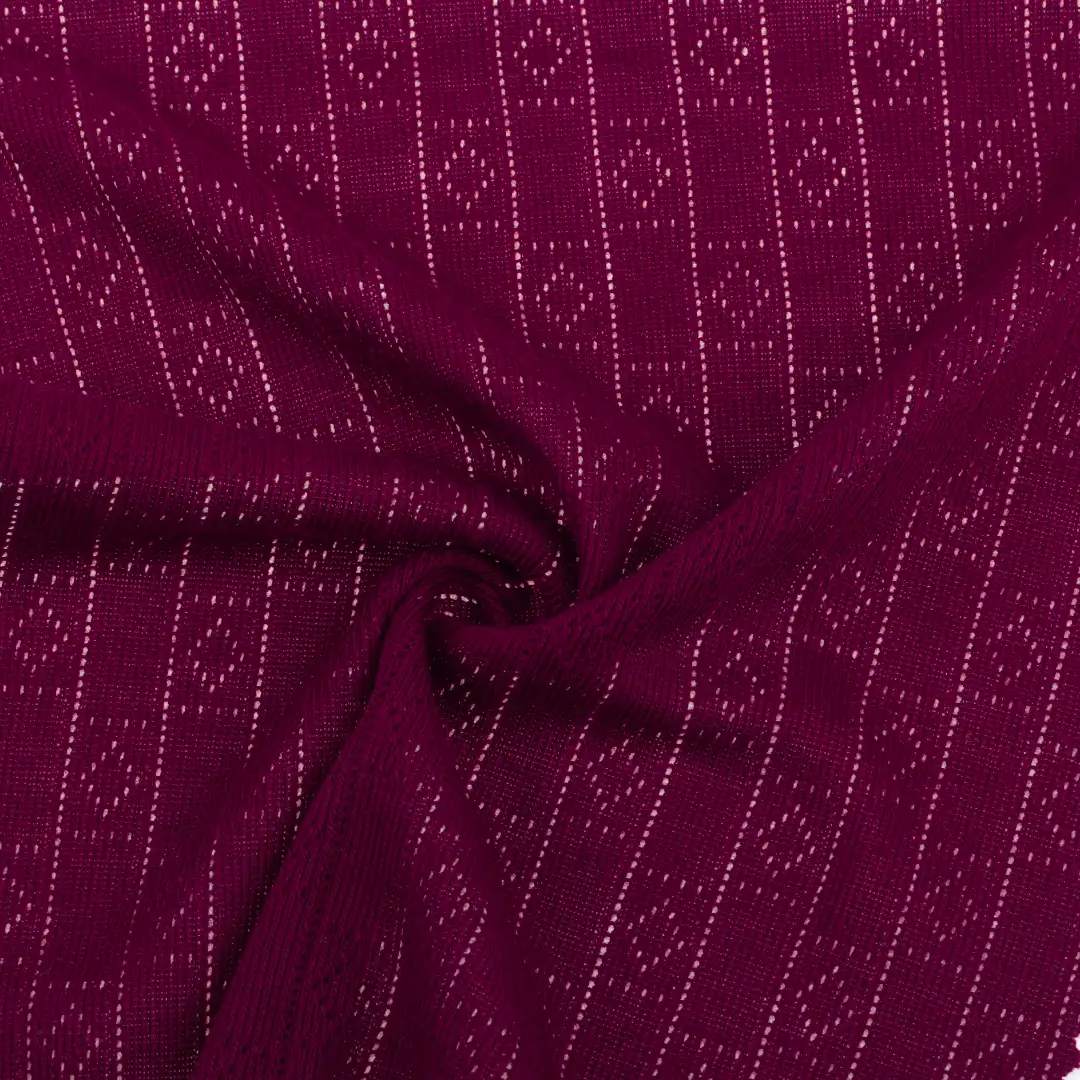 China Fabric for T-Shirt Weft Jacquard Knit Fabric Polyester Rayon Red color buy from China wholesaler bulk order at wholesale price free worldwide shipping Alibaba