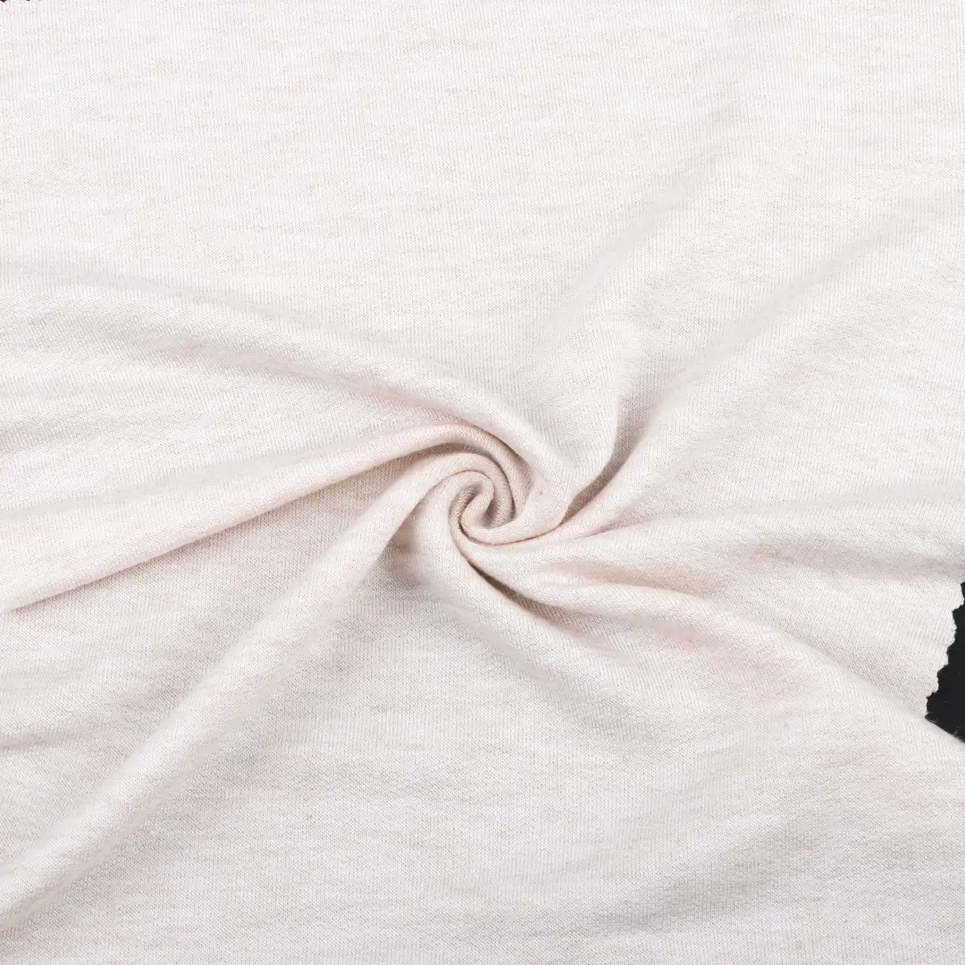 China Fabric for T-Shirt,Shorts French Terry Knit Fabric Rayon Spandex beige color buy from China wholesaler bulk order at wholesale price free worldwide shipping Alibaba