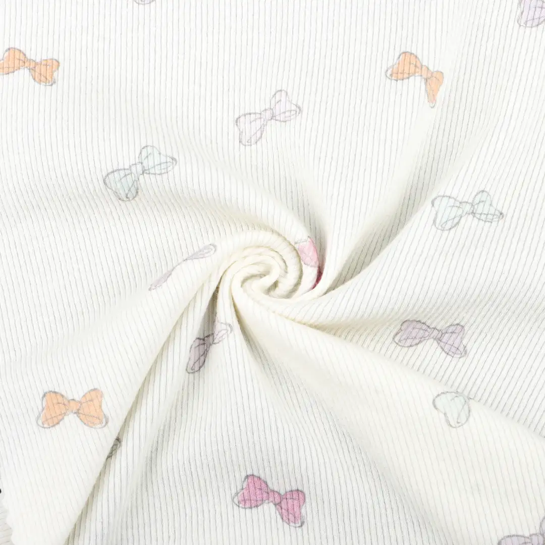 China Fabric for Pants,T-Shirt Rib Knit Fabric Cotton Spandex Printing color buy from China wholesaler bulk order at wholesale price free worldwide shipping Alibaba
